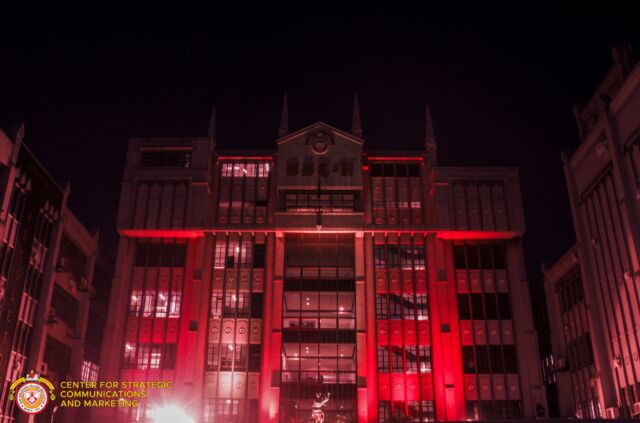 LOOK: San Sebastian College-Recoletos (SSC-R) stands united in solidarity with persecuted Christians worldwide. The facades of SSC-R Manila, San Sebastian Church, and the convent are illuminated in red, symbolizing the blood of martyrs and the ongoing struggle for religious freedom. Join us in prayer and reflection as we remember those who suffer for their faith. 

#RedWednesday 
#RedWednesdayPH
#Solidarity 
#PersecutedChristians