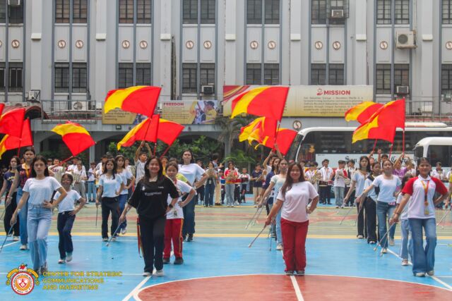 PRACTICE IS IN THE SESSION!

LOOK: Students from the Chorale, Drum Lyre, and Baton and Flag classes under the Specialized Physical Education program of the Integrated Basic Education Department are diligently preparing for their performances at the much-anticipated Christmas Tree Lighting 2024.

The Sebastinian Community is enjoined to attend the Eucharistic celebration and the ceremony featuring dance and musical performances from our students and lay collaborators.

See you all there, Sebastinians!

#ChristmasTreelighting2024
#PaskongSebastino
#SSCRMNL
#BravoBaste